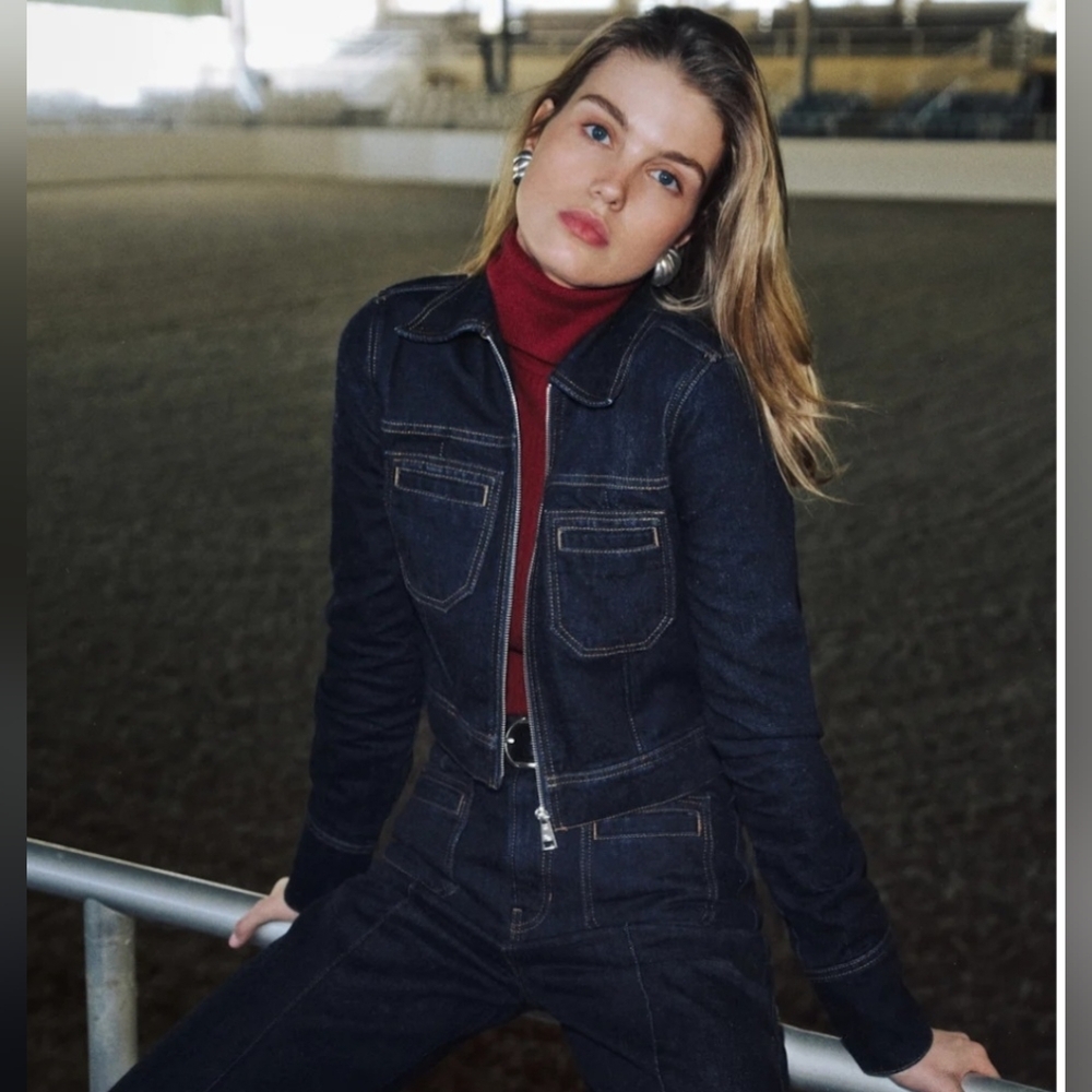 NWT Fiona CROPPED DENIM JACKET